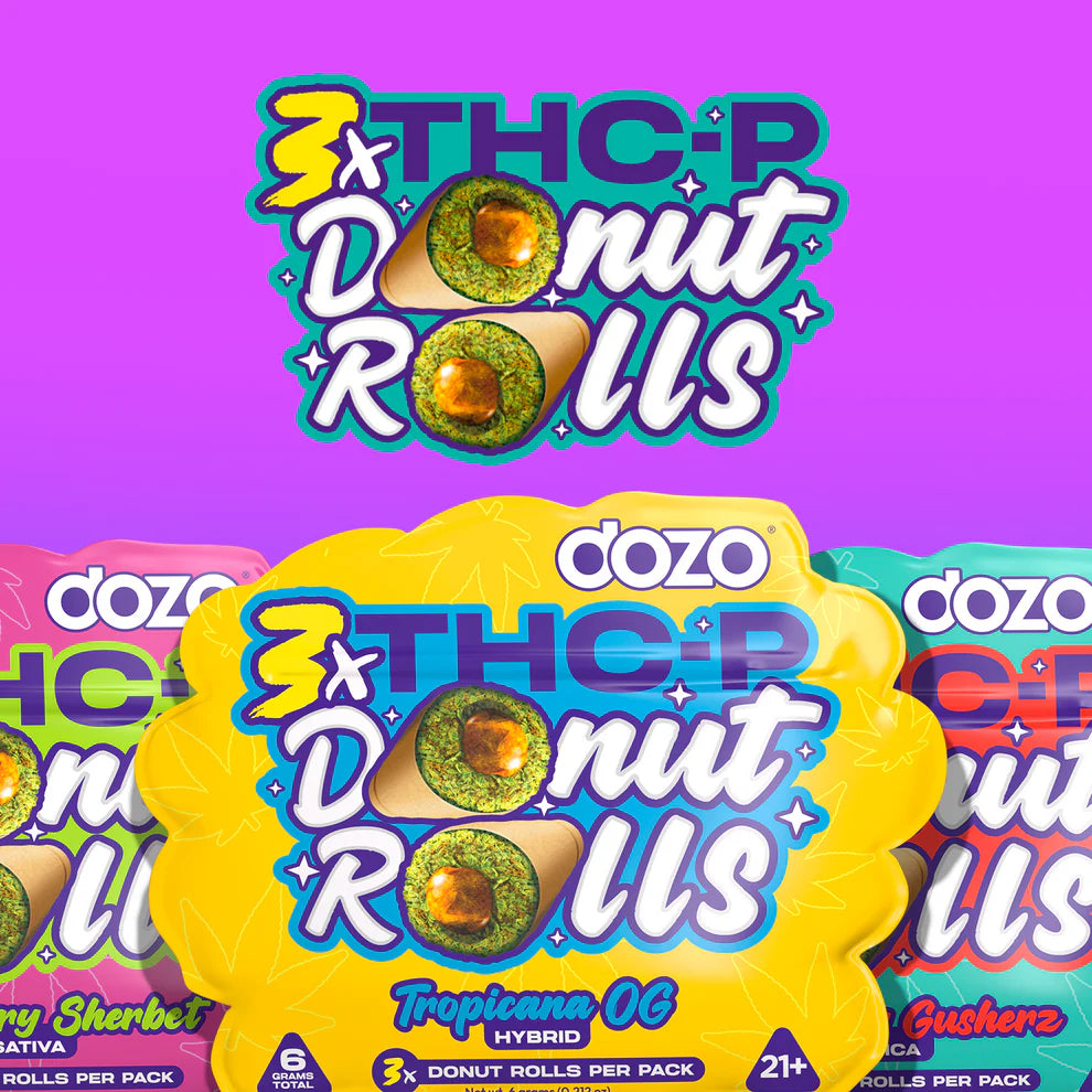 Dozo Donut Rolls THCP Prerolls 3pk | 6g
