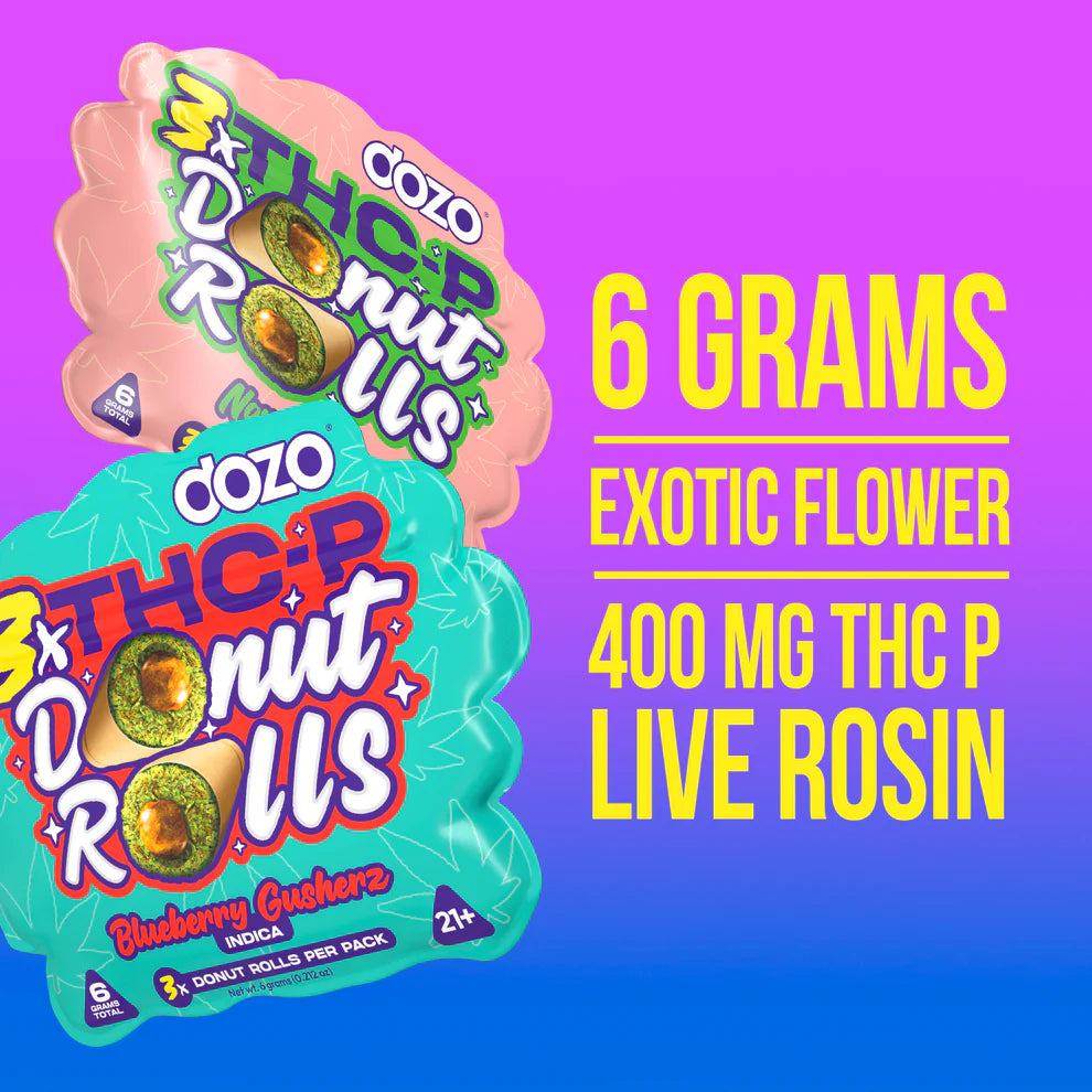 Dozo Donut Rolls THCP Prerolls 3pk | 6g