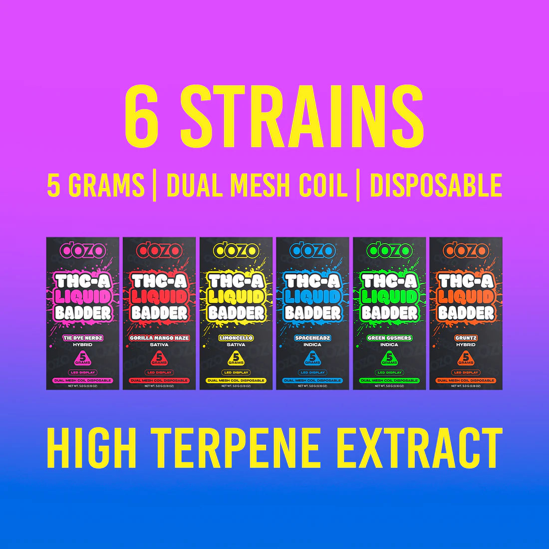Dozo THC-A Liquid Badder | 5g