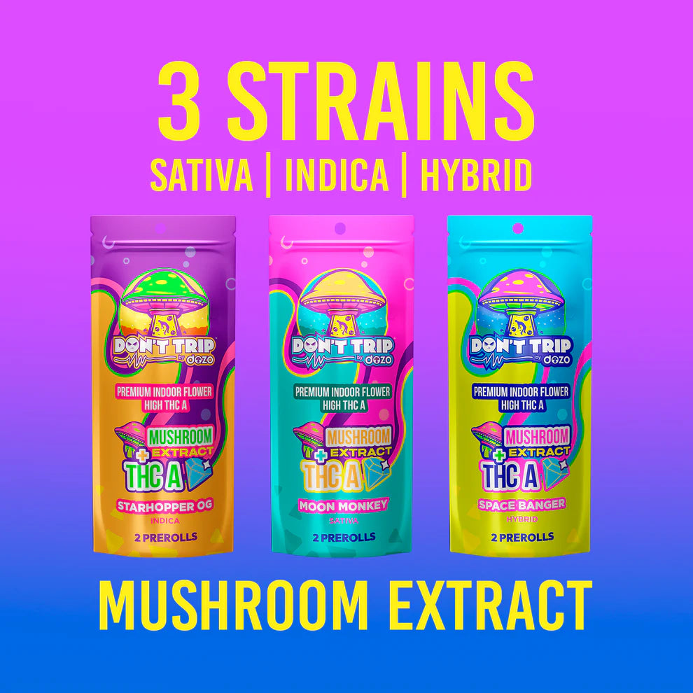 Dozo Dont Trip - Mushroom Extract Preroll 2pk | 3g
